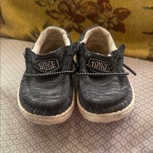 Hey Dude Kids Black & White Slip-On Sneakers